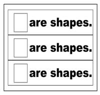 \"Are Shapes\" Flip Strips