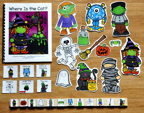 \"Where is the Cat?\" Halloween Adapted Book