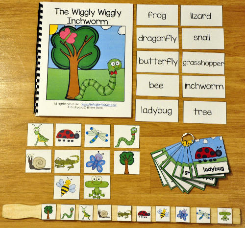 The Wiggly Wiggly Inchworm Adapted Book and Vocab Activities - $4.00 ...