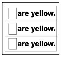 \"Are Yellow\" Flip Strips